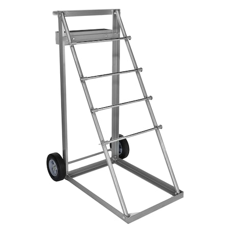 Adiroffice Grey Steel Transportable Multi Axle Cable Caddy with Wheels and Tool Tray ADI696-02-GRY-MK